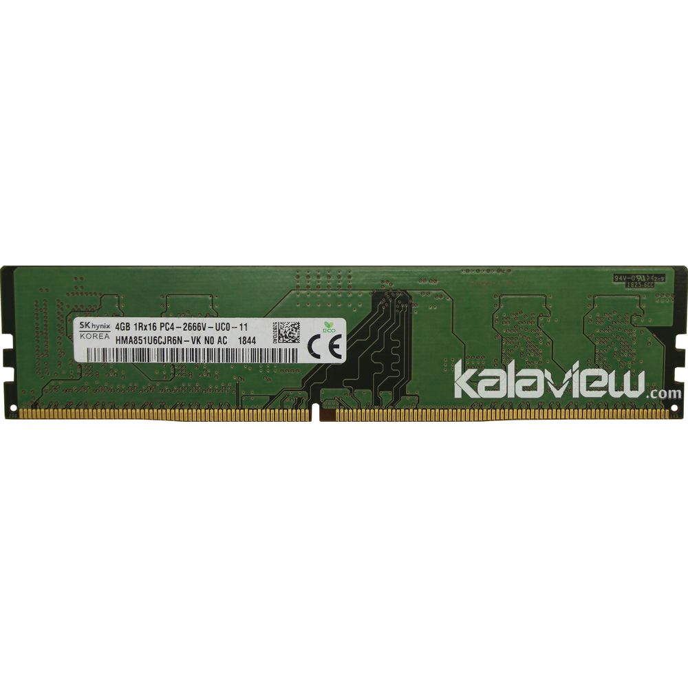 رم کامپیوتر اس کی هاینیکس 4GB مدل DDR4 باس 2666MHZ/21300 کره HMA851U6CJR6N-VK N0 AC تایمینگ CL19