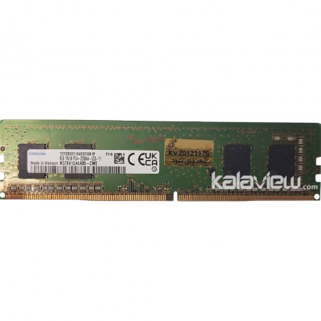 رم کامپیوتر سامسونگ 8GB مدل DDR4 باس 3200MHZ/25600 ویتنام VN M378A1G44AB0-CWE 2116 تایمینگ CL22