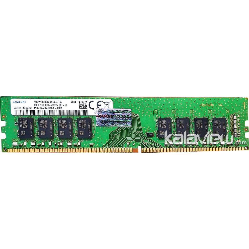 رم کامپیوتر سامسونگ 16GB مدل DDR4 باس 2666MHZ/21300 فیلیپین M378A2K43CB1-CTD تایمینگ CL19