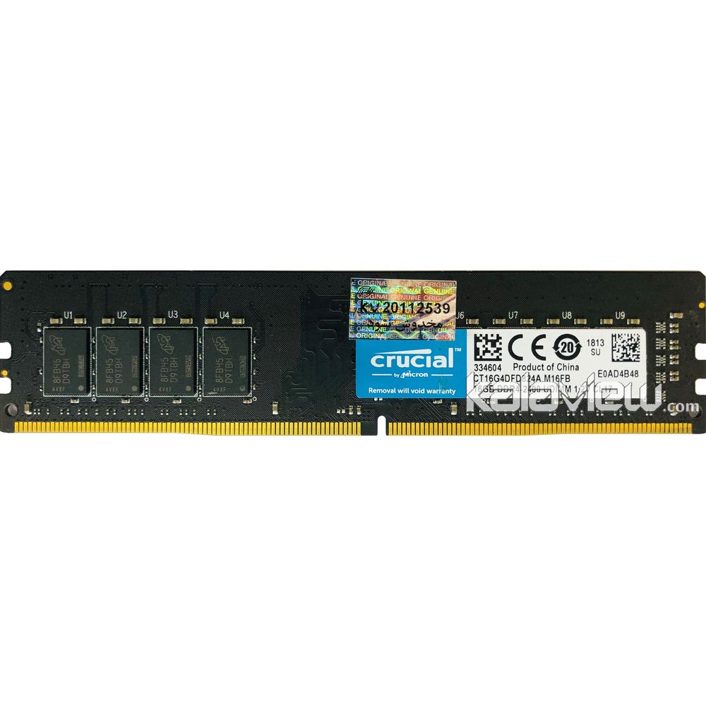 رم کامپیوتر کروشیال 16GB مدل DDR4 باس 2400MHZ/19200 چین CT18G4DFD824A.M16FB تایمینگ CL17