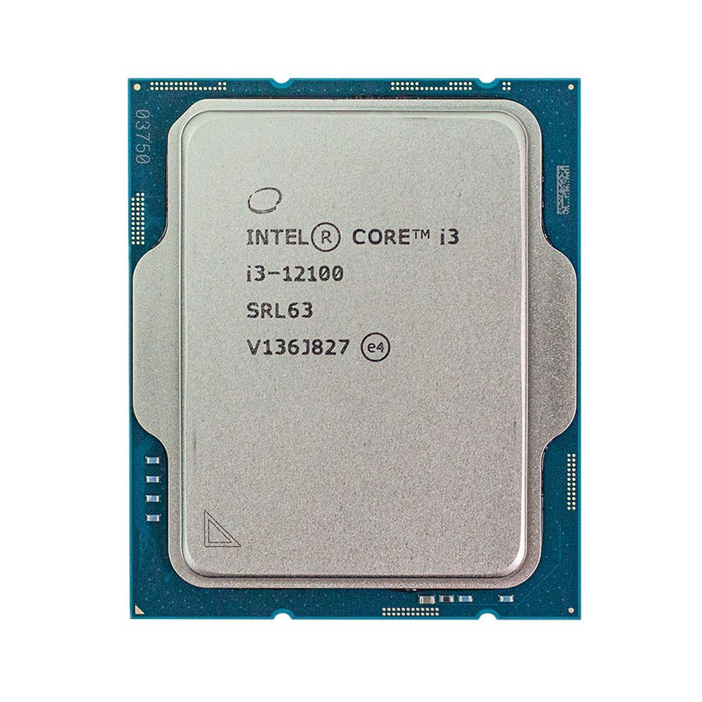 پردازنده مرکزی کامپیوتر اینتل CORE I3  نسل 12 ( 12th GEN ) مدل 12100 بدون پک