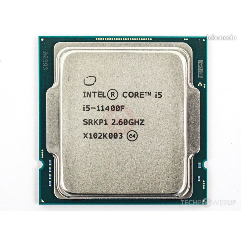 پردازنده مرکزی کامپیوتر اینتل CORE I5  نسل 11 ( 11th GEN ) مدل 11400F بدون پک