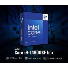 پردازنده مرکزی کامپیوتر اینتل مدل RAPTOR LAKE CORE I9 14900KF BOX با جعبه