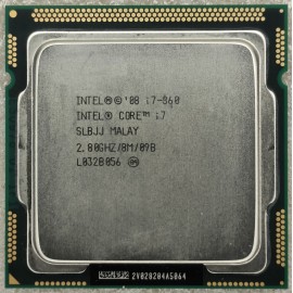 پردازنده مرکزی کامپیوتر اینتل CORE I7 نسل 1 ( 1st GEN ) مدل 860 بدون پک