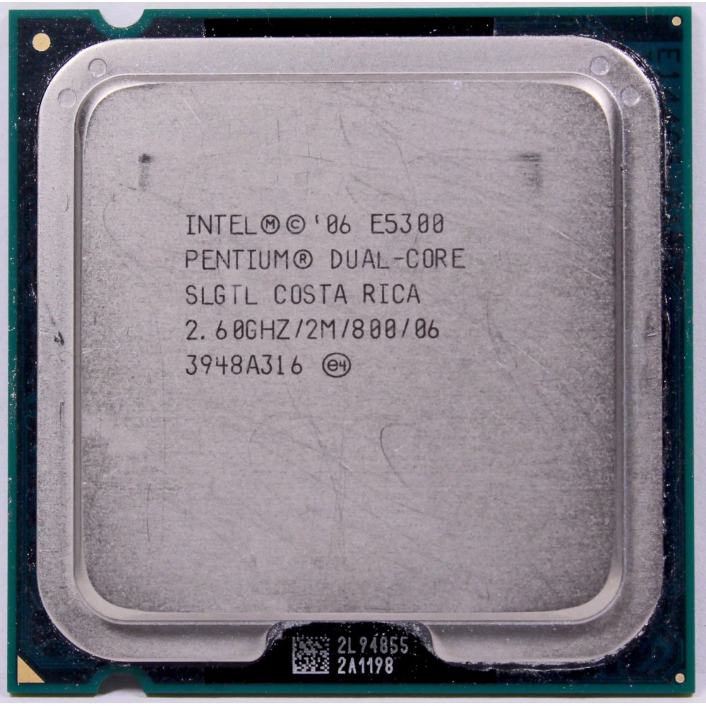 پردازنده مرکزی کامپیوتر اینتل مدل Wolfdale Pentium E5300 بدون پک