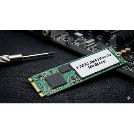 حافظه اس اس دی اینترنال استوک میکس برند مدل M2 512GB دو شیار 2280 بدون پک