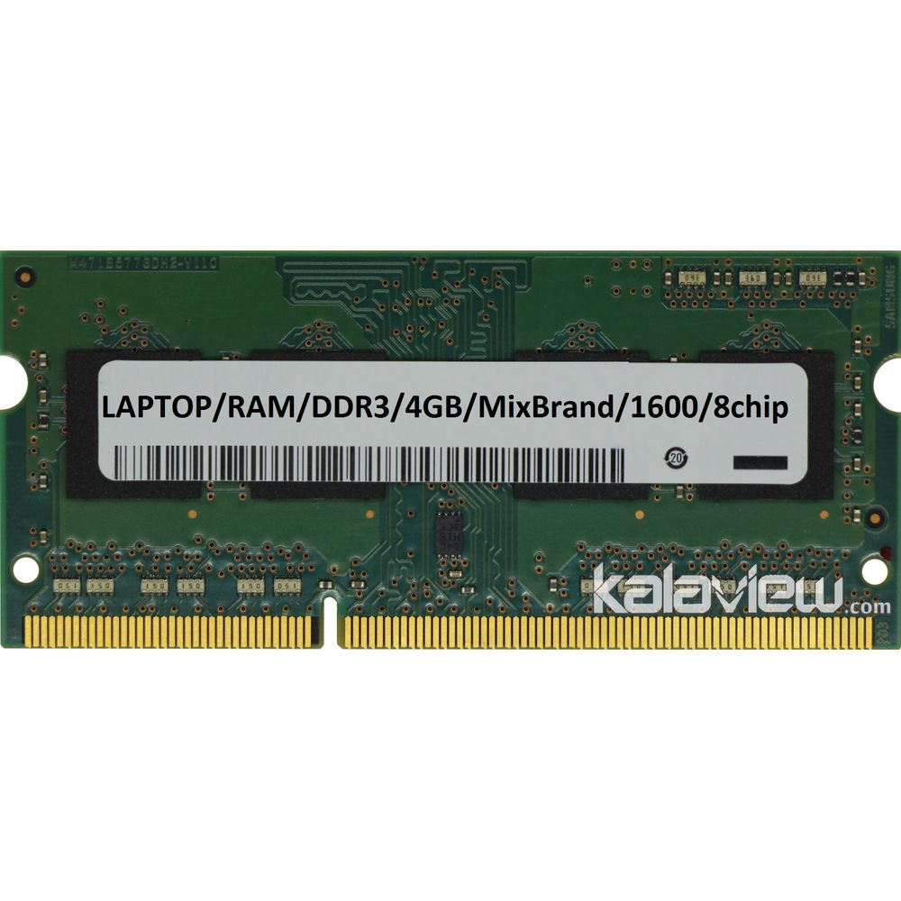 رم لپ تاپ میکس برند 4GB مدل DDR3 باس 1600MHZ/12800 بدون پک 8چیپ