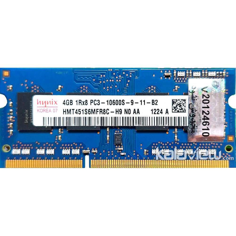 رم لپ تاپ هاینیکس 4GB مدل DDR3 باس 1333MHZ/10600 کره HMT451S6MFR8C-H9 N0 AA تایمینگ CL8